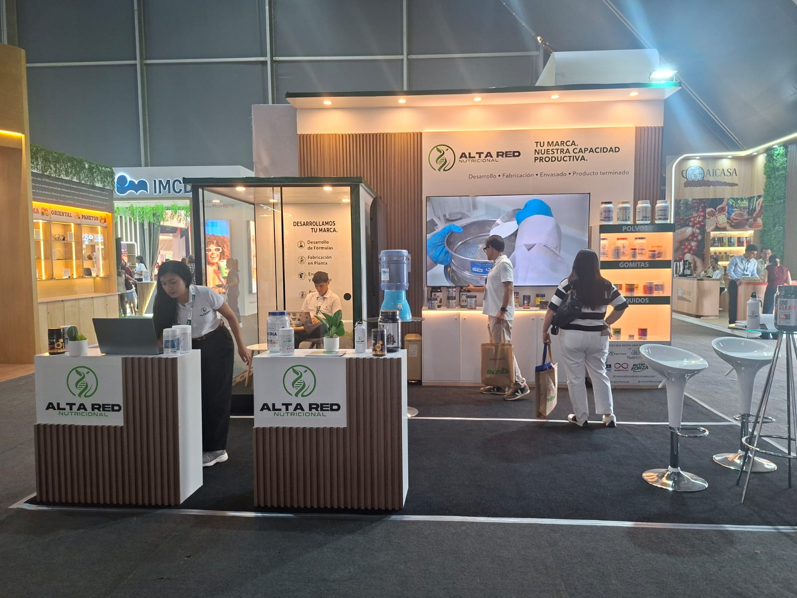Stand de Alta Red Nutricional diseñado, fabricado e instalado por DIPAO360